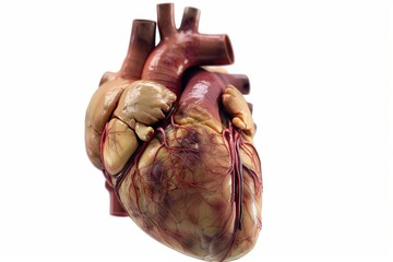 Anatomical Heart: A detailed view of a human heart, representing the essence of life and symbolizing health and vitality.