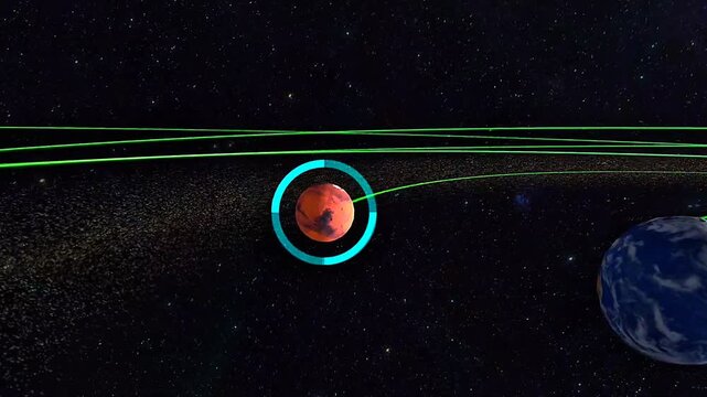 Mars planet 3D view