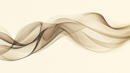 Fototapeta premium Delicate smoke-like wisps drifting and merging into a soft neutral background, creating an ethereal, minimal, and tranquil abstract composition with gentle tonal transitions. 