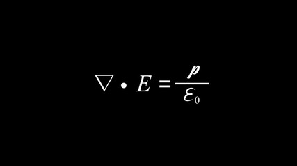 Icon of Faradays law, one of Maxwells equations, nabla cross E equals minus partial B partial t. Shows mathematical beauty in electromagnetism, physics, mathematics source symbol animation - Powered by Adobe