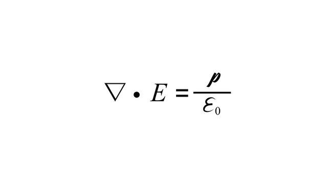 Icon of Faradays law, one of Maxwells equations, nabla cross E equals minus partial B partial t. Shows mathematical beauty in electromagnetism, physics, mathematics source symbol animation