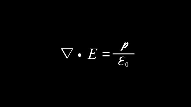 Icon of Faradays law, one of Maxwells equations, nabla cross E equals minus partial B partial t. Shows mathematical beauty in electromagnetism, physics, mathematics source symbol animation - Powered by Adobe