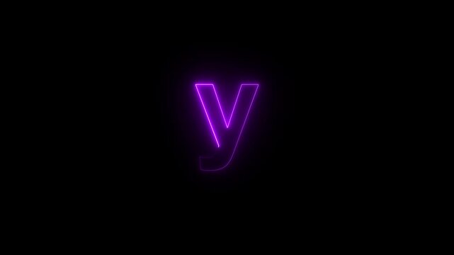 Elegant 3D gold lowercase letter y. Metallic slab serif typography element with beveled edges, isolated on white background. English text symbol y animation.