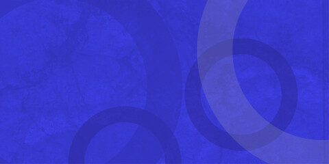 blue background with white circle rings in faded distressed vintage grunge texture design,  Dynamic shapes composition.  old geometric pattern paper in light and navy blue . 