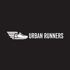 Minimalist sneaker logo with wings for a running sports brand
