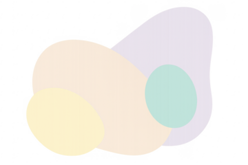 Abstract organic blobs forming modern design element