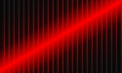 Red fractal neon glass bold line texture abstract background with vibrant pastel gradients and bright smooth fluted vertical lines. ribbed glass. Mesh line gradient vector illustration