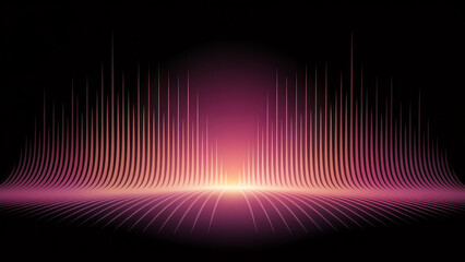 Abstract purple and orange light waves create a mesmerizing visual effect