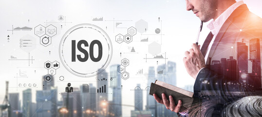 The concept of ISO certification for international quality management standards. A system for...