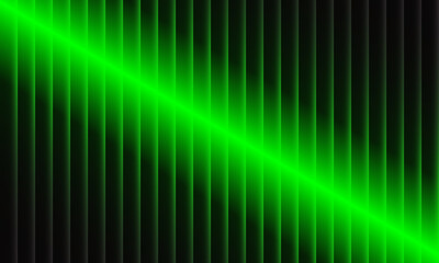 Green fractal neon glass bold line texture abstract background with vibrant pastel gradients and bright smooth fluted vertical lines. ribbed glass. Mesh line gradient vector illustration