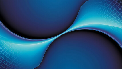 Abstract blue wave design with grid pattern for modern background use