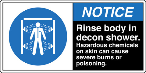 006 NOTICE Rinse body in deco...