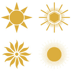 set of sun icons
