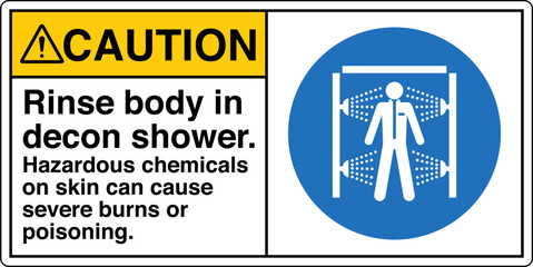 007 CAUTION Rinse body in dec...