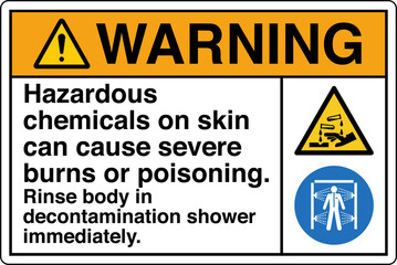 019 WARNING Rinse body in dec...