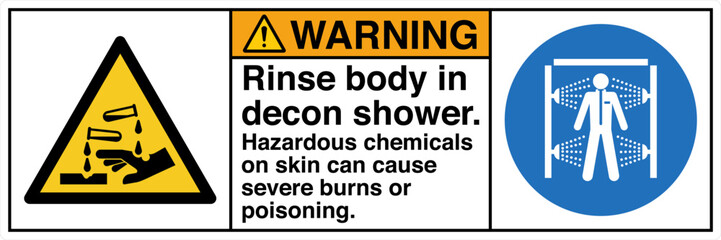 015 WARNING Rinse body in dec...