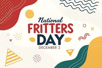 National Fritters Day Illustration. Suitable for greeting card poster and banner.