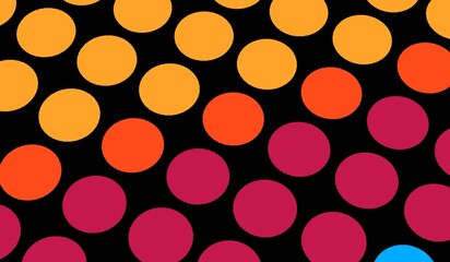 Abstract background, multicolored circles, mosaic, pixel, flat, 3D illustration