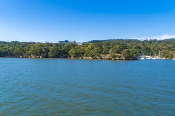 Naklejka premium 日本三景に数えられる松島の風景