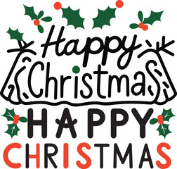 Elegant Merry Christmas Graphic Design