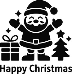 Creative Happy Christmas Typography Shirt