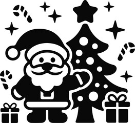 Merry and Bright Christmas T-Shirt Artwork