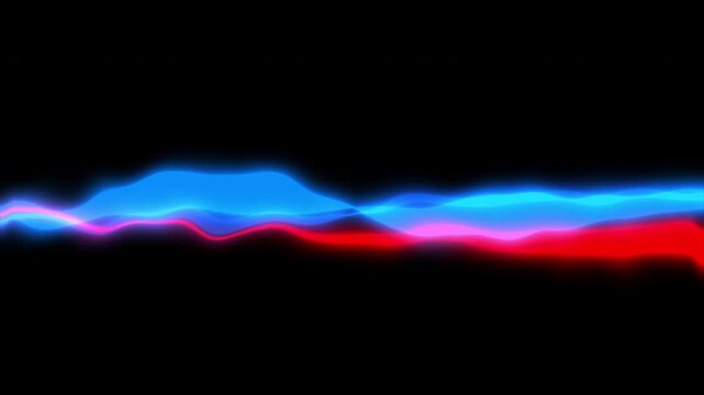 motion featuring cyan and magenta plasma streams flowing with energetic neon effects. Ideal for tech presentations, electronic content, futuristic themes, energy visualizations, and eye-catching motio