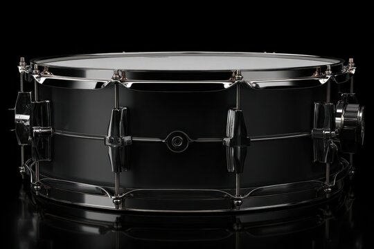 Sleek Black Snare Drum