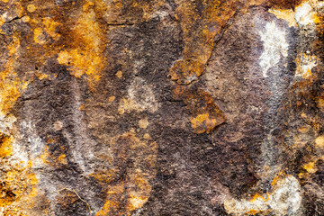 stone texture, Weathered Volcanic Rock Texture with Pitted Surface and Iron Oxide Colors