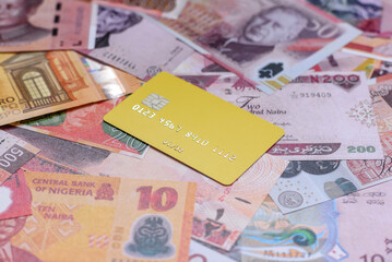 A credit card for contactless cashless payments via a terminal or online. A credit card