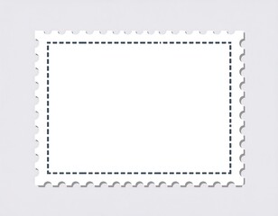 Blank Postage Stamp Template.