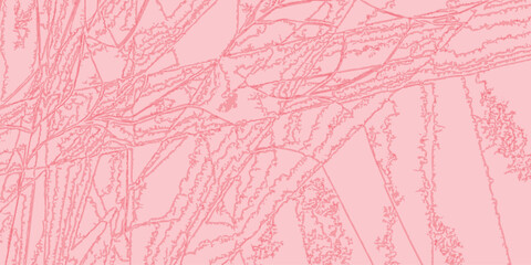 Obraz premium Abstract pink background with grunge effect seamless pattern with flowers wall texture rough concrete wallpaper . color illustration backdrop design.