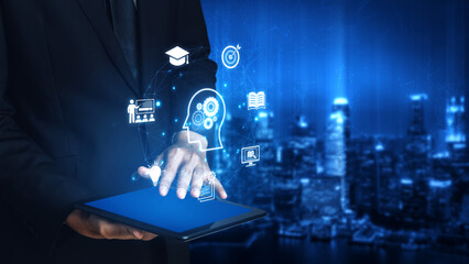 Concept of education and continuous learning. A network of e-learning resources for training,...