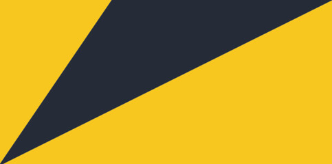 Two-Tone Geometric Corner Vector Illustration Background. Balanced geometric background with a diagonal division and a dark gray triangular shape in the corner.   