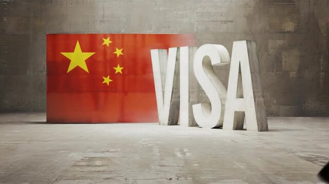 Visa to enter China.