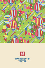 geometric shapes mosaic background