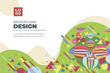 geometric shapes mosaic background