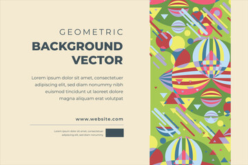 geometric shapes mosaic background