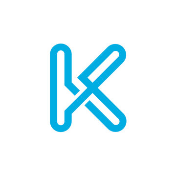 Modern Letter K Abstract Logo Design