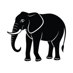 elephant cartoon isolated on white