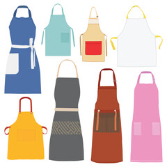 Cooking Apron Vector Icons, And Graphics Design Illustration