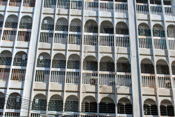 Chinatown in Bangkok. View on Streets and Skyscrapers