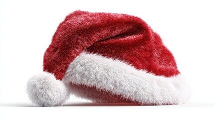 small santa hat isolated on a white santa hat serving as a design element