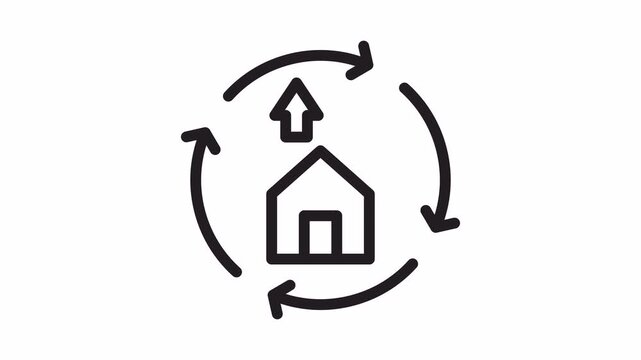 upgrading, animated icon - Concept for Business and Design