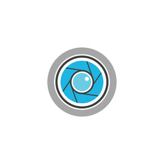 Camera lens aperture photography icon symbol graphic illustration