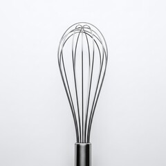 Wire whisk isolated on white background kitchen utensil
