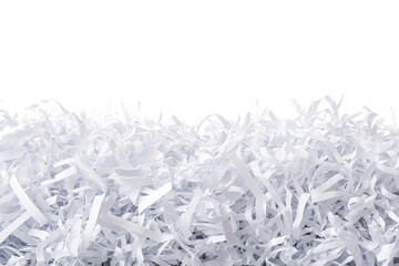 A pile of shredded white paper (1)