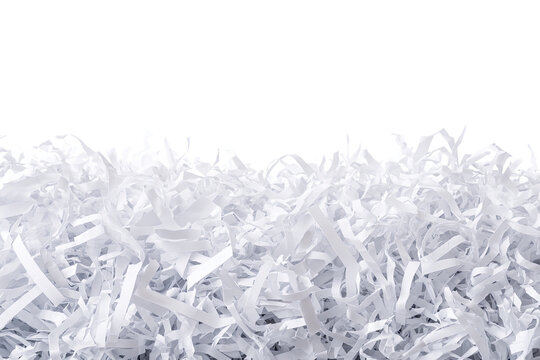A pile of shredded white paper (1)