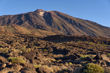 Teide mountain in morning light