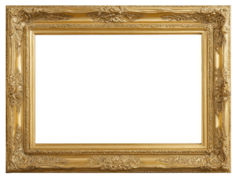 Gold ornate picture frame (17)
